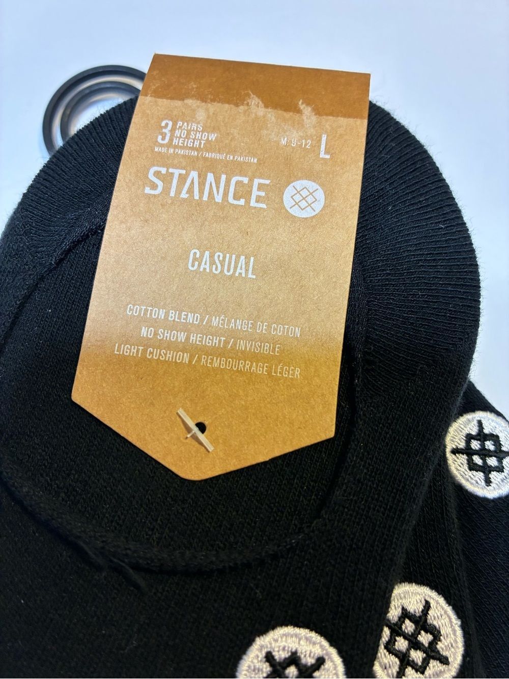 Stance Men’s Black No-Show Socks - 3 Pack Large new - Picture 2 of 5